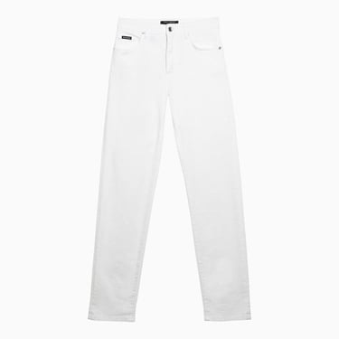 Dolce&amp;Gabbana Regular White Cotton Pants Women