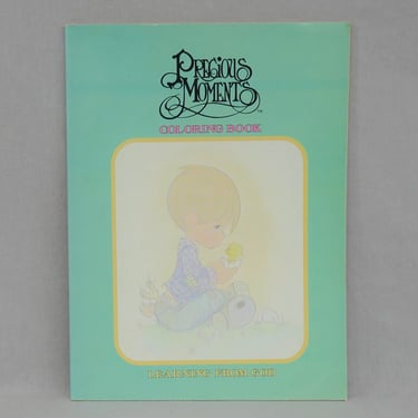 Precious Moments Coloring Book (1983) - Learning From God - Vintage Unused 1980s Children's Coloring Book 