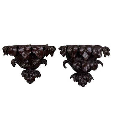 Black Forest Carved Brackets