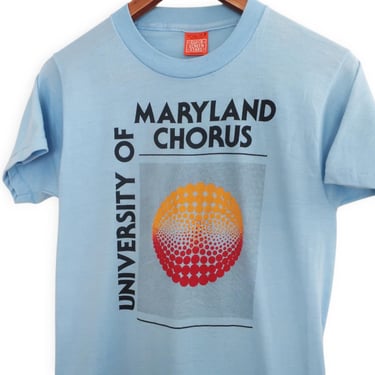 vintage t shirt / Maryland t shirt / 1980s Screen Stars University of Maryland Chorus t shirt Small 