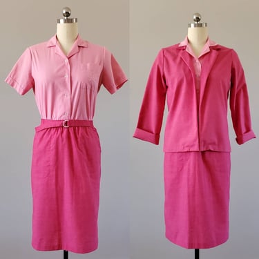 1980s Three Piece Skirt Suit by Blair 80s Skirt Suit 80's Women's Size Medium 