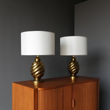 Westwood Industries Aged Brass Lamps, United States, c.1970
