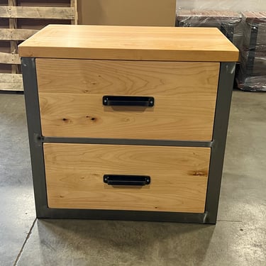 Maple Wood Cabinet.  Lateral File Cabinet.  Credenza. Horizontal Cabinet. Large Filing Cabinet. Dresser. Desk Storage. Drawers. 