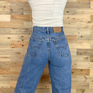 Levi's 550 Student Fit Vintage Orange Tab Jeans / Size 25 26 
