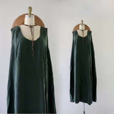 oversized green sack dress 