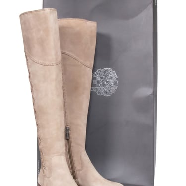 Vince Camuto - Taupe Suede Tall Boot Sz 4.5