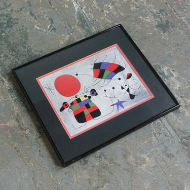 The Smile of the Flamboyant Wings by Joan Miro Framed Print 