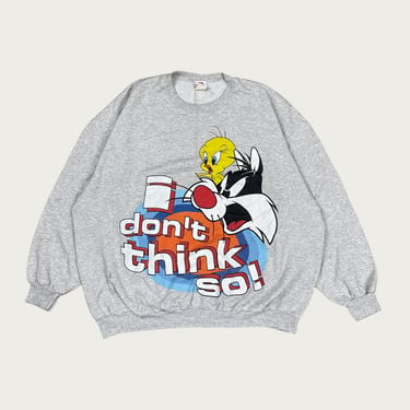 (XL) 90s "I Don't Think So!" Looney Tunes Sweatshirt