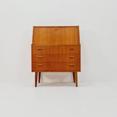 Midcentury Danish vintage teak secretary 1960s 