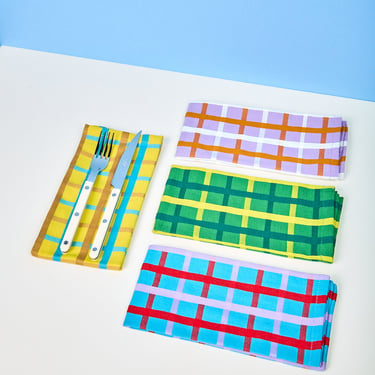 Woven Plaid Napkins