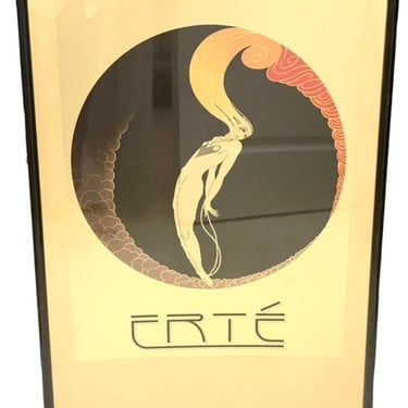 Signed Erte Poster Romain de Tirtoff Erte Art Deco Gold Foil ED41-2