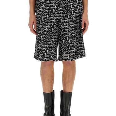 Burberry Men All Over Print Bermuda Shorts