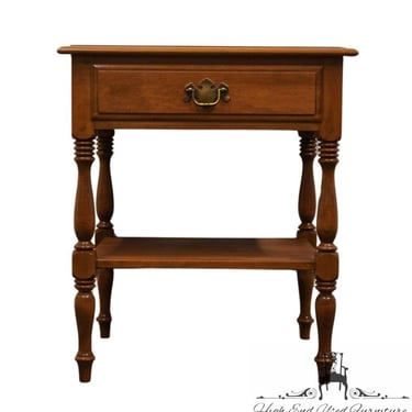 ETHAN ALLEN Heirloom Maple Nutmeg Colonial Early American 22" Tiered Nightstand 10-5320 