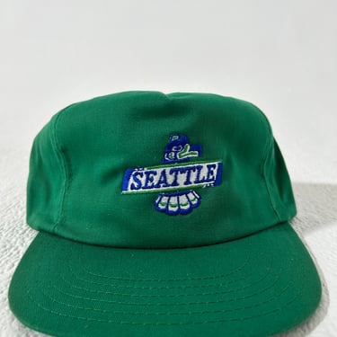 Vintage Seattle Thunderbirds Green Snapback Hat