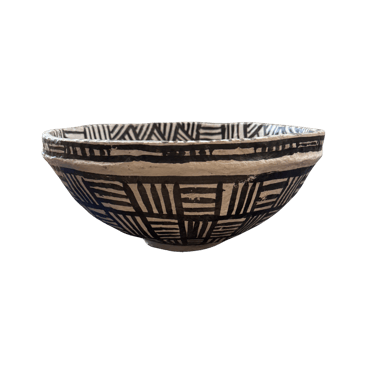 Hand Painted Paper Mache Bowl Small