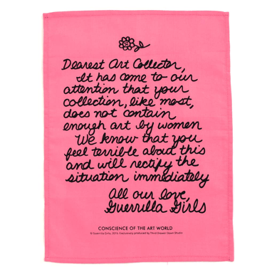 Dear Art Collector Handkerchief x Guerrilla Girls