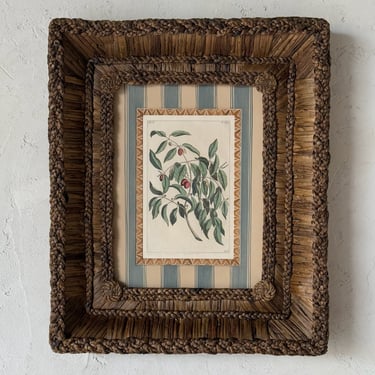 Gusto Woven Frame with 19th C. Rumpf Engraving III