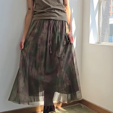 Plein Sud Camo Mesh Skirt (M)