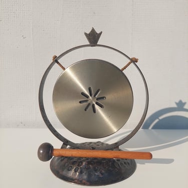 Vintage Table Gong / Vintage Gong / Hugo Berger / GDR / Germany / 1960s 