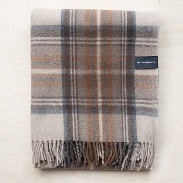 TBCo | Recycled Wool Blanket in Stewart Natural Tartan