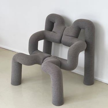 Vintage Grey Ekstrem Chair by Terje Ekstrom