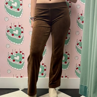 Juicy Brown Velour Track Pants