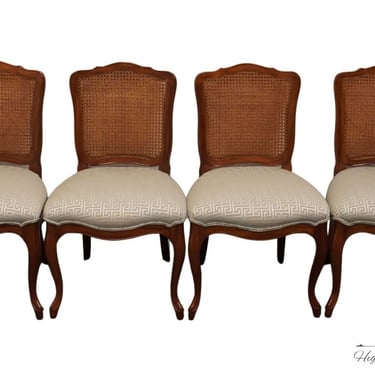 Set of 2 KINDEL FURNITURE French Provincial Cane Back Dining Arm Chairs 