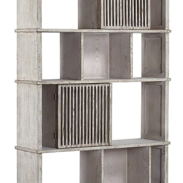 Modern Rustic Grey White Bookcase from Terra Nova Designs 