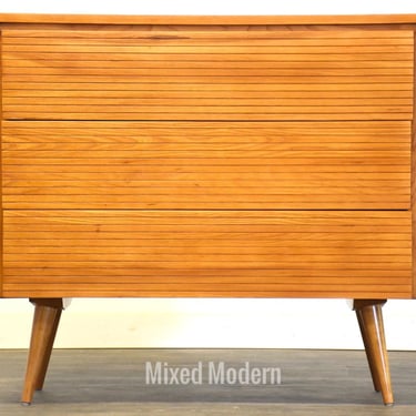 Maple Mid Century Dresser 