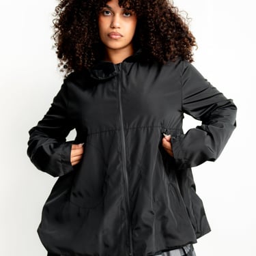 Transformable Back Details Hooded Jacket