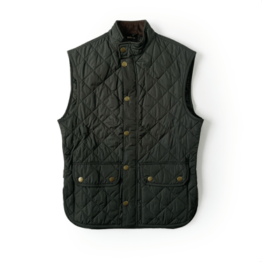 BARBOUR LOWERDALE  GREEN QUILTED VEST