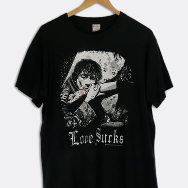 Vintage Love Sucks T Shirt Sz L