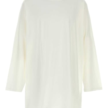 Yohji Yamamoto Men White Cotton Oversize T-Shirt