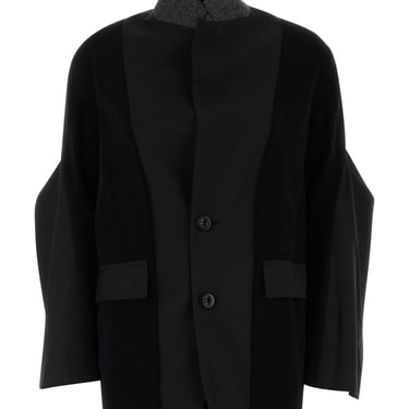 Sacai Women Grosgrain Bonding X Silk Organdy Blouson