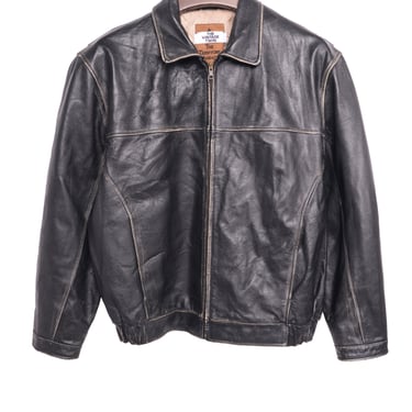1990s Faded Leather Bomber