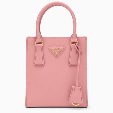 Prada Saffiano Leather Pink Handbag Women