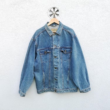 Vintage Big Ben Blanket Lined Denim Jacket/ Distressed