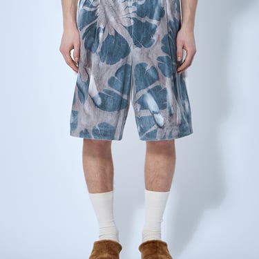 Dries Van Noten Men Printed Cotton Shorts