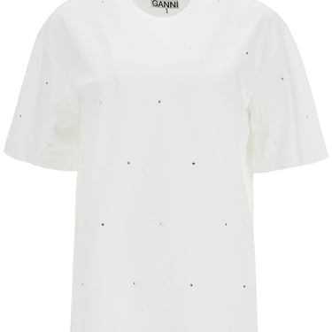 Ganni T-Shirt With Rhin Women