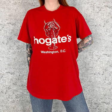 80's Vintage Hogate's Sea Food Restaurant Washington, D.C. Tee Shirt T-Shirt 