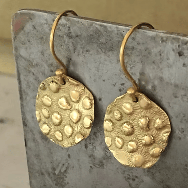 Sunlit Fine Jewelry | Dappled Pendant Earrings in Oxidized Sterling Silver