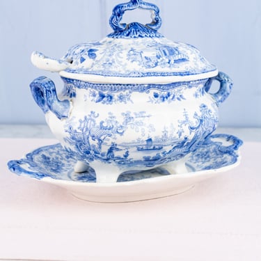 Victorian Tureen with Ladle & Liner Tray