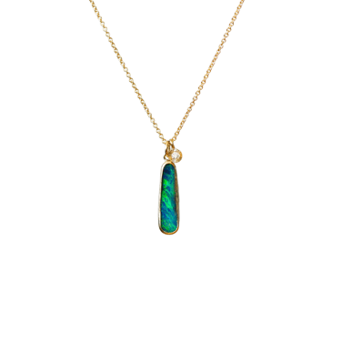 Australian Opal and Gold Theia Necklace — Corey Egan Trunk Show