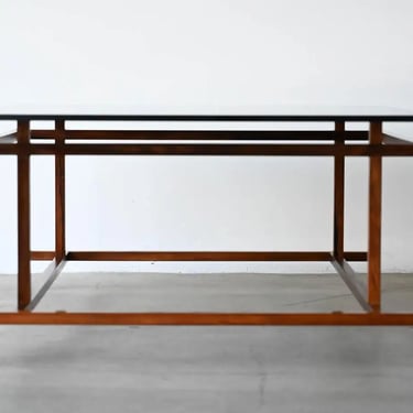 Henning Norgaard for Komfort Rosewood and Smoked Glass Coffee Table, ca. 1960