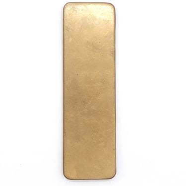 Commercial 8 in. Brass Rounded Edge Door Push Plate