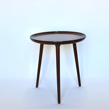 Mid century modern round Selig side table