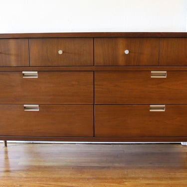 Mid Century Modern Low Dresser Credenza by Bassett