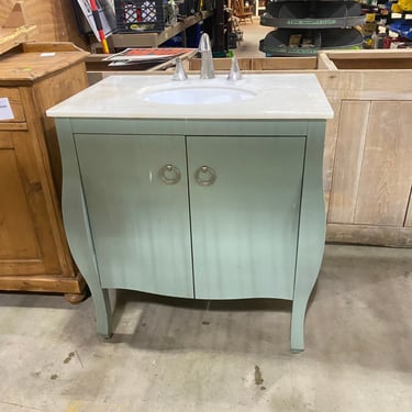 Seafoam Green Single Bathroom Vanity