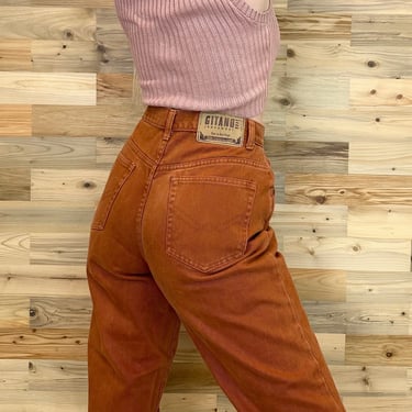 Gitano Vintage Terracotta High Rise 90's Jeans / Size 27 28 