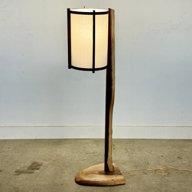 George Nakashima Inspired Lamps Pair / Mid Century Modern / Wood Lamps / Accent Lighting / Table Lamp / Desk Lamp / Retro Lamp 